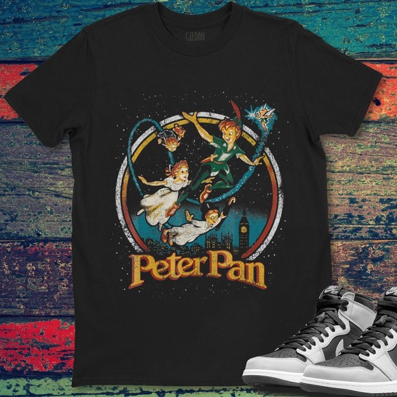 Peter Pan Group London Flyin Graphic Disney Unisex Gift T-Shirt - Picture 1 of 2